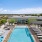 aerial shot of outdoor pool