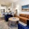 a living room with a couch and coffee table