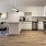 kitchen with white cabinets